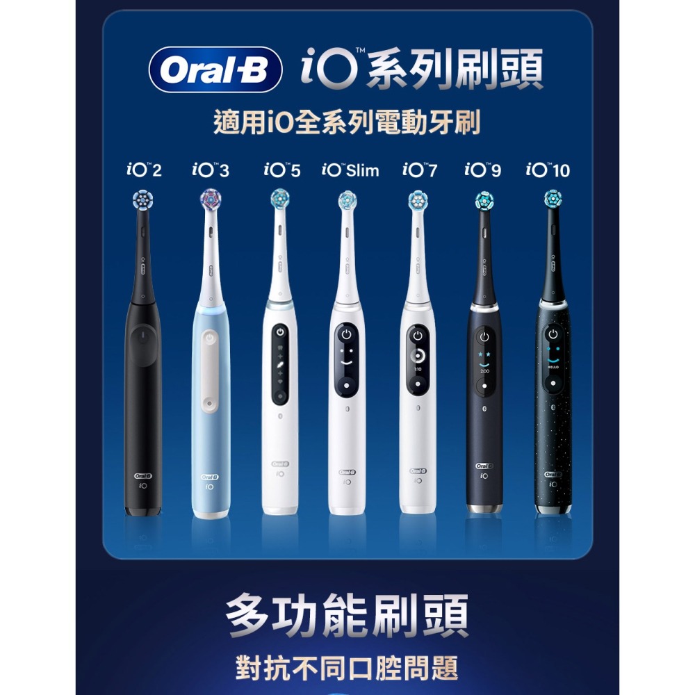 【快速出貨】Oral-B 歐樂B iO微震清潔刷頭4入 iO微震刷頭 IO RB 電動牙刷 電動牙刷刷頭-細節圖3