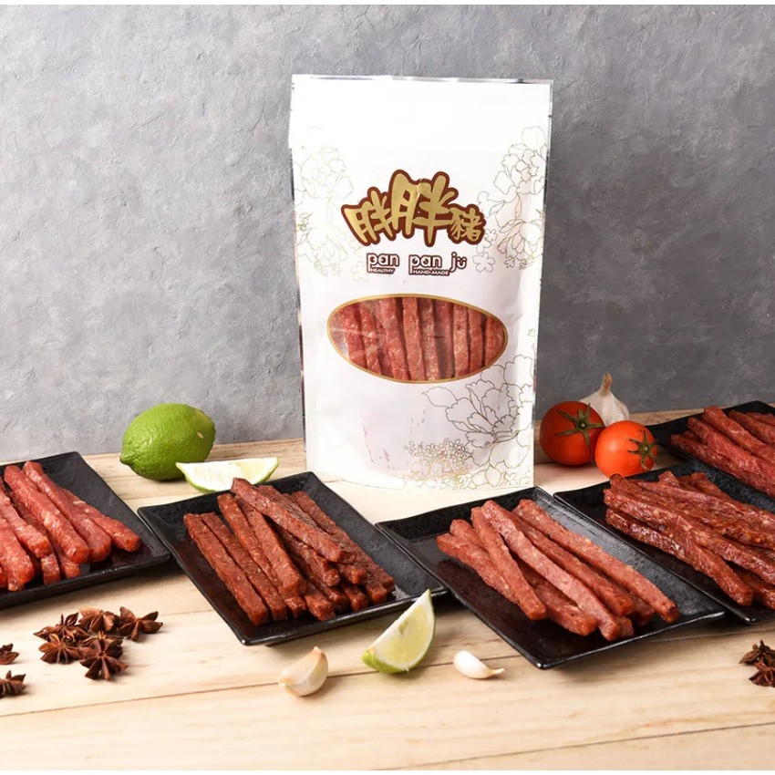 【厚切條子肉乾】使用大塊豬後腿肉，加上特製醬汁調製、醃製... 名產 伴手禮 年節禮盒 中秋禮 美食團購【胖胖豬】-細節圖3