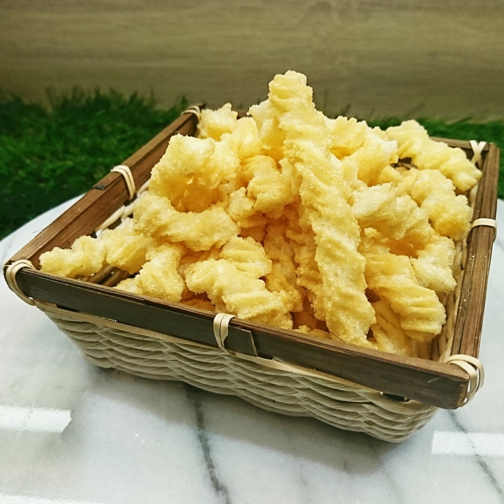 【古早味餅乾】懷舊零食『卡里 咔哩』『鬆餅』『洋芋片』『洋芋球』『地瓜片』『飛機餅』『耳朵餅』『小麻花』【胖胖豬】-細節圖6