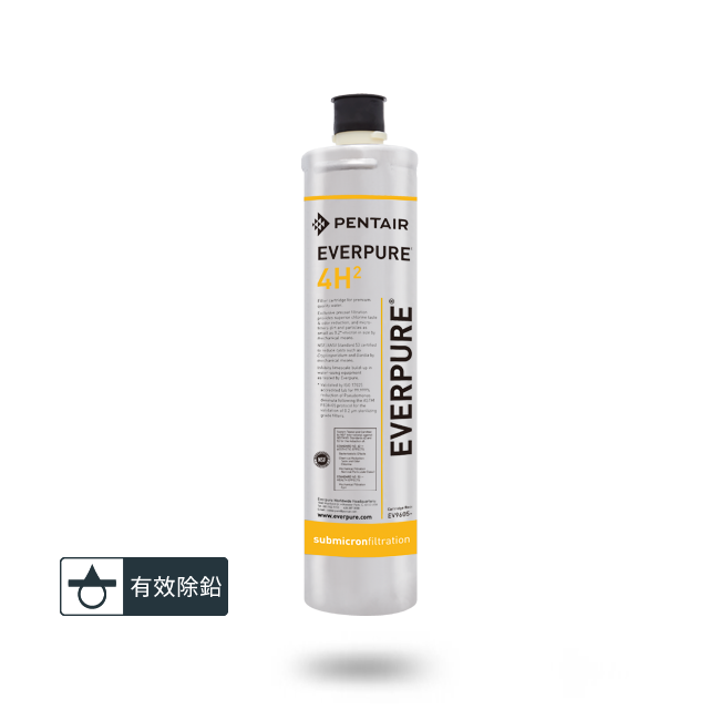 EVERPURE愛惠浦 4H2濾心(耗材) 0.2微米過濾力+大處理量+銀離子抑菌+軟化水垢-細節圖2