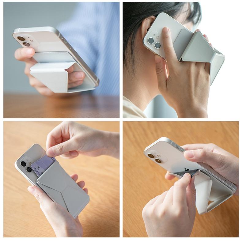 預購 無印良品 海外限定 手機 支架 黏貼式 卡包手機架 愛馬仕橘 小紅書推薦款-細節圖4