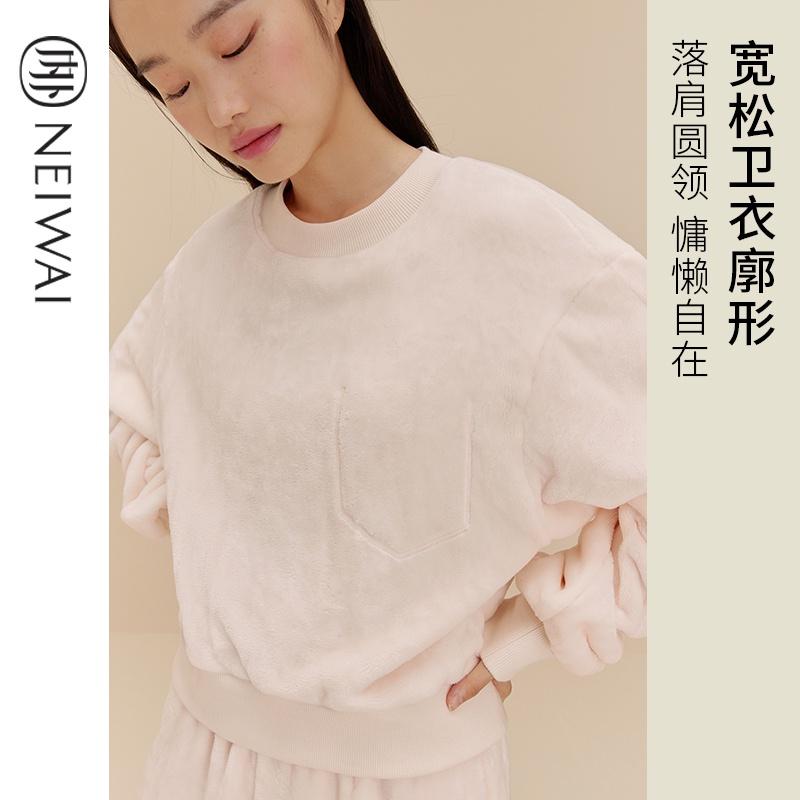 「現貨」Neiwai 內外 柔軟法蘭絨圓領睡衣/睡褲 neiwai 代購 現貨供應！！睡衣一套-細節圖4