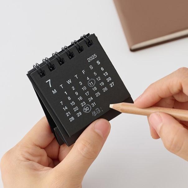 9/9免運買起來🔥無印良品 2025年 迷你 日歷 小日曆本 超可愛迷你版-細節圖4