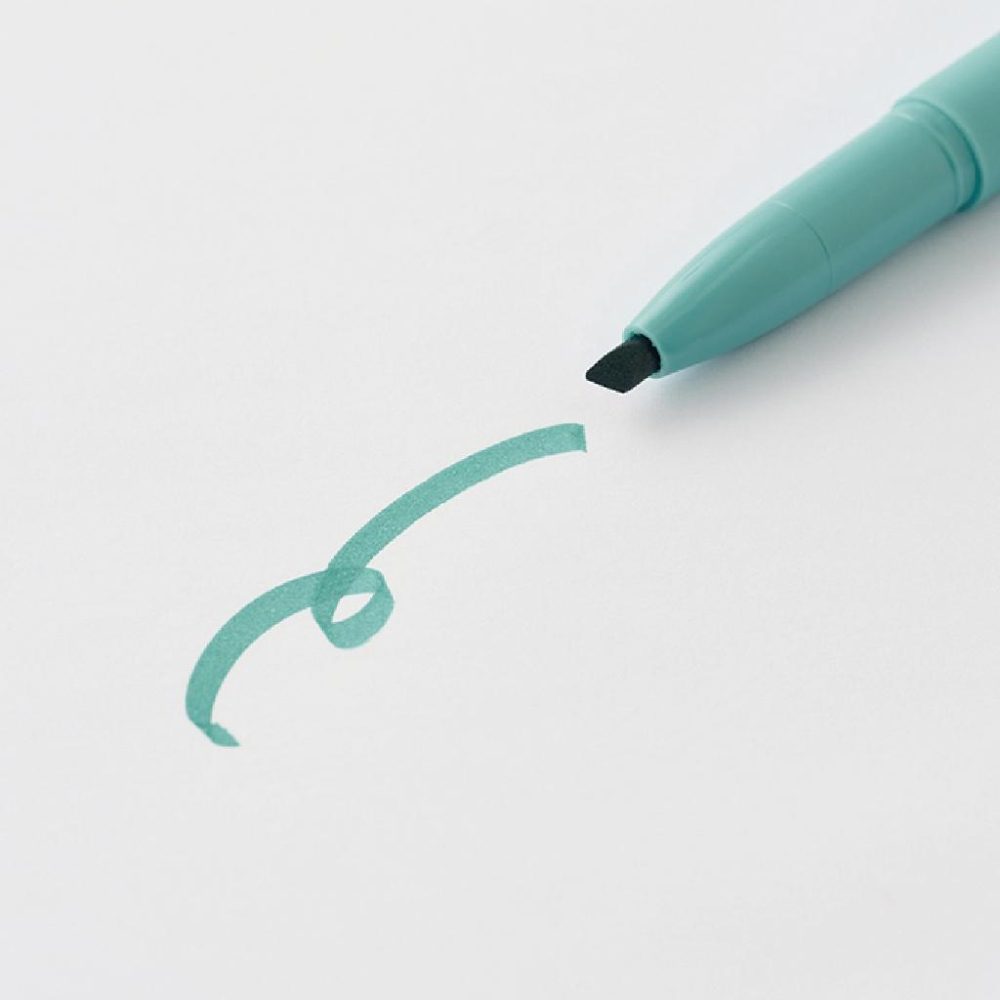 無印良品 MUJI  彩色 透明 筆蓋 螢光筆 可愛螢光筆 口袋螢光筆 口袋彩色標記筆 筆帽式☀️-細節圖9