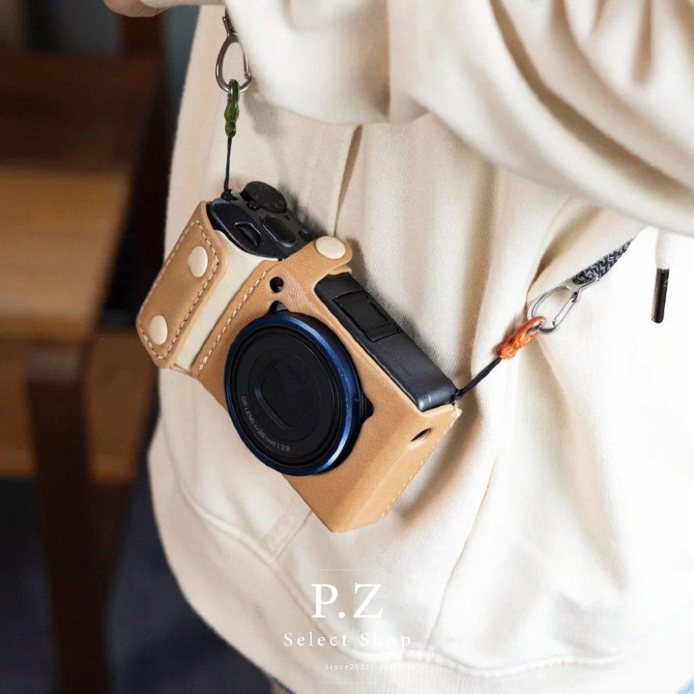 RICHO理光 GR3/GR3x/hdf 相機皮套 真皮 皮套 羊皮 保護套 相機收納包保護套 相機保護套 相機包相機套-細節圖9