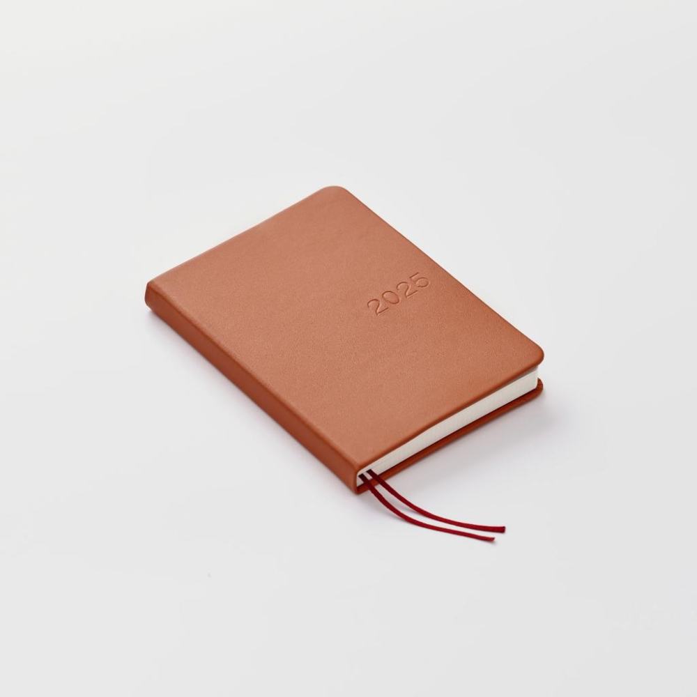 MUJI 無印良品 2025 月計畫 日程本 封面環保PU材質 超有質感的手帳 日記本 月計畫 筆記本-細節圖9