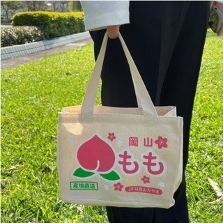 日本直送 手提袋 購物袋 便當袋 產地直送 水果袋 環保袋 橘子 蘋果 桃子 草莓 青森蘋果