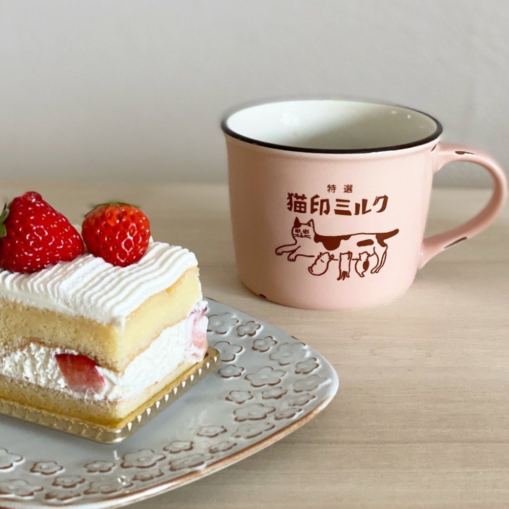 日本製 貓咪杯 美濃燒 貓印馬克杯 牛奶杯 陶瓷馬克杯 咖啡杯 杯子 陶瓷杯 馬克杯-細節圖2