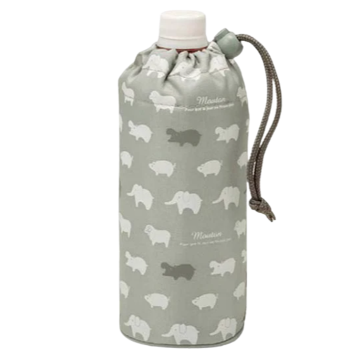 日本直送 大象掛繩寶特瓶袋 保溫保冷杯袋 飲料提袋 飲料袋 水壺保護套 水杯套 水壺袋-細節圖2