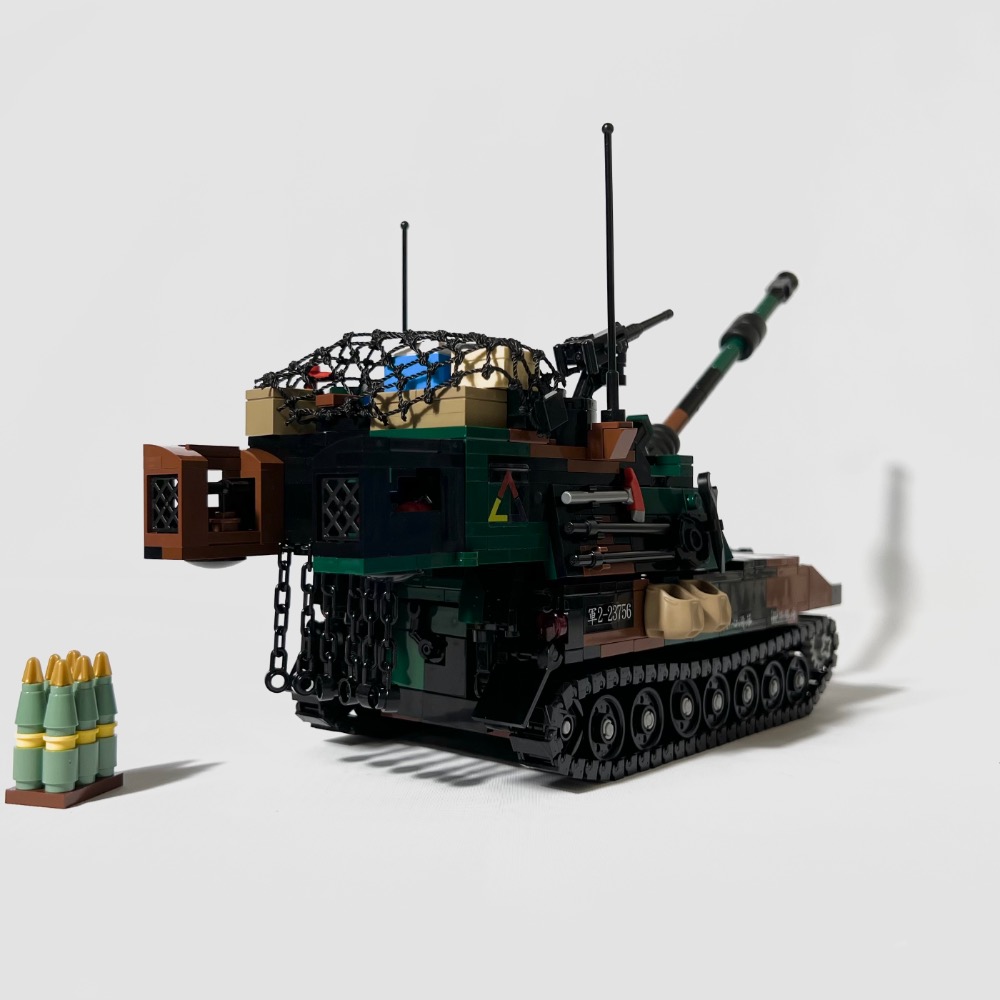 ❮LEGO❯ 國軍M109A6帕拉丁155mm自走砲(正版/樂高設計/客製/玩具/積木/模型)-細節圖4