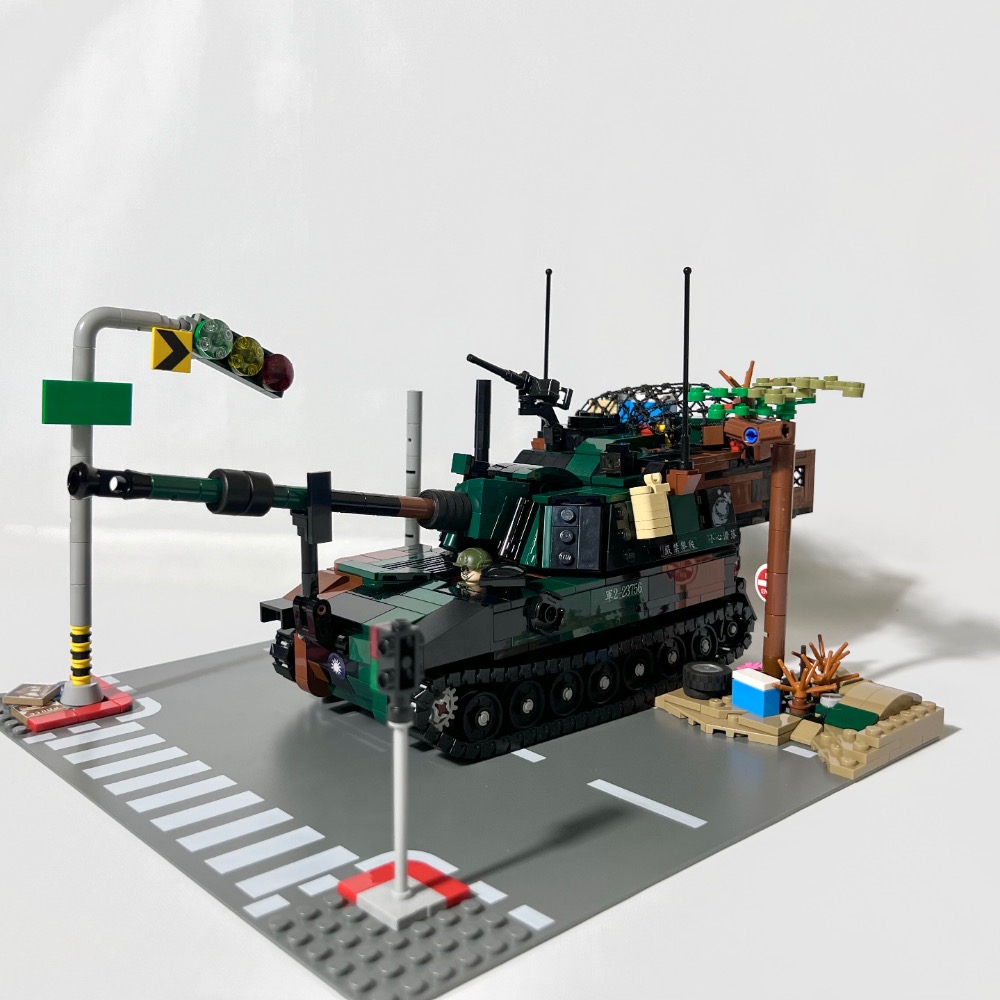 ❮LEGO❯ 國軍M109A6帕拉丁155mm自走砲(正版/樂高設計/客製/玩具/積木/模型)-細節圖9