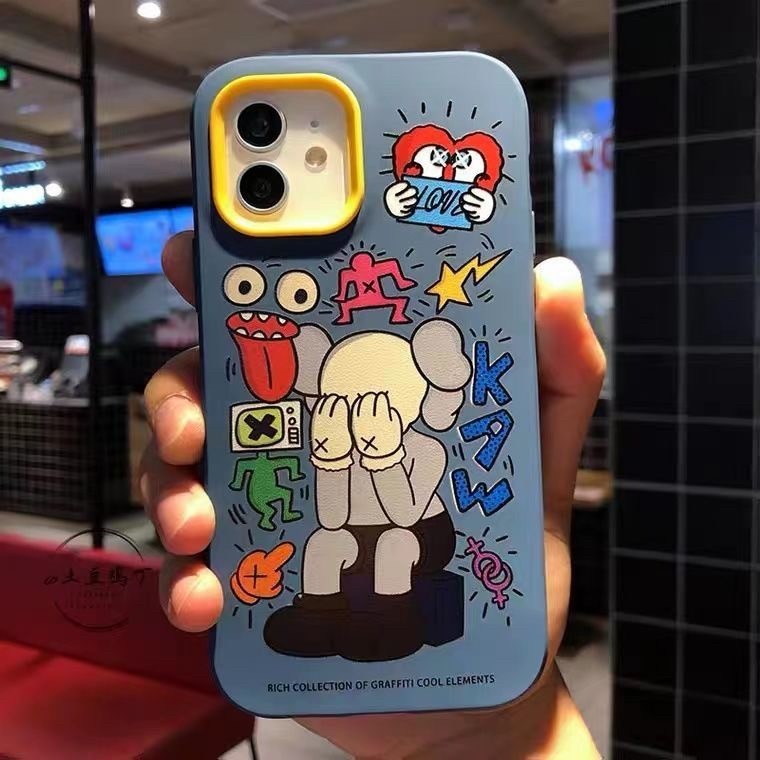 【RuRu】潮流翻玩三合一手機殼 蘋果全型號 鏡頭墊高保護 磨砂材質 全機包覆 防摔軟殼-細節圖2