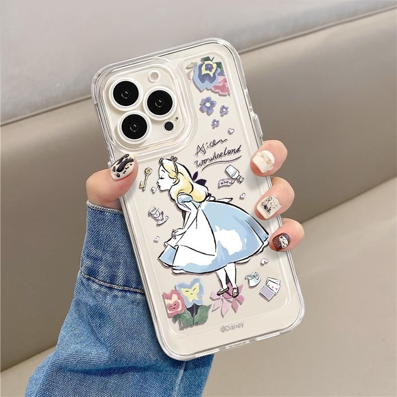 【RuRu】愛麗絲透明手機殼 蘋果全型號 全包式氣墊軟殼 連按鍵都不放過-細節圖2