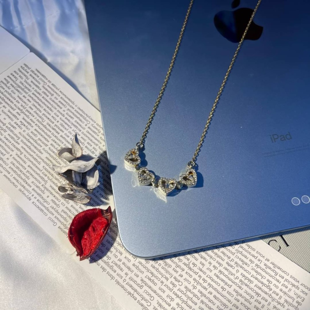 【RuRu】小眾設計 超熱賣輕奢愛心四葉草兩戴項鍊 百變造型兩種配戴方式 四葉草內置磁吸 鈦鋼材質 |40+6cm延長線-細節圖3