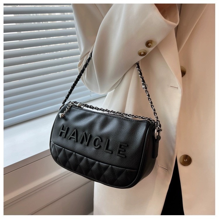 【RuRu】小眾設計 休閒運動風包包 黑 白兩色 PU材質 長22 寬8.5 高13.5 (cm)-細節圖4