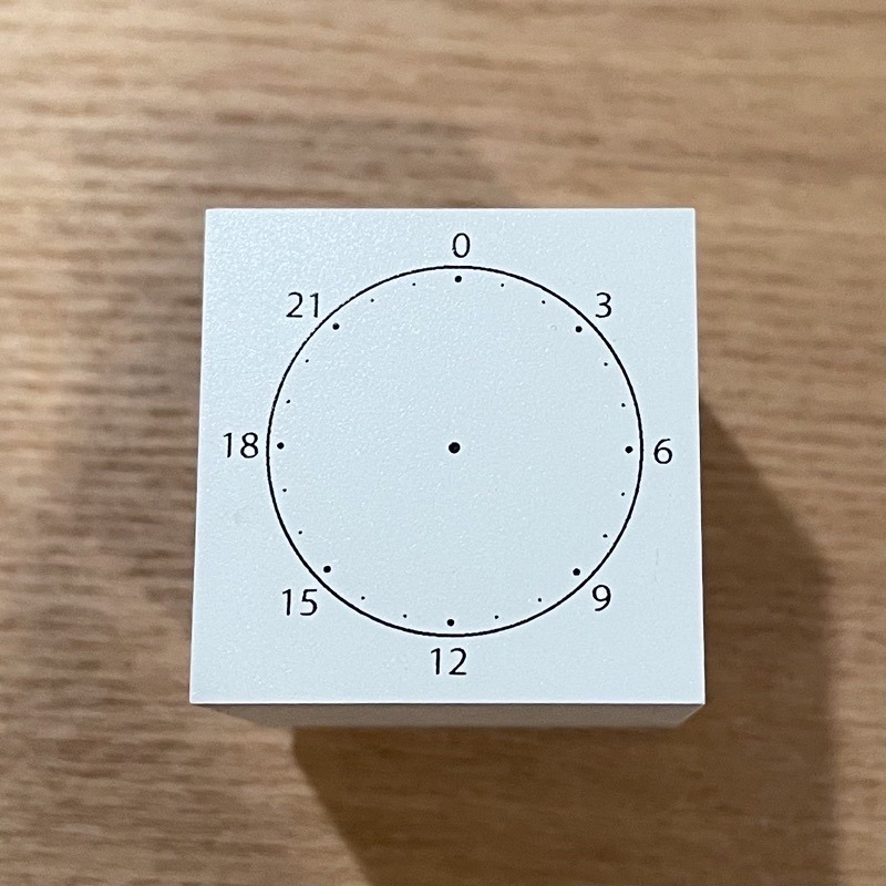 hobonichi x 水縞聯名日本印章 時鐘 刻度 二手-細節圖4