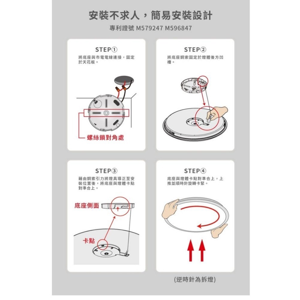 ☼金順心☼ 亮博士 50W LED 圓滿吸頂燈 吸頂燈 單色 防水 防塵 防蚊蟲 防震 無藍光危害 適用4~5坪-細節圖5