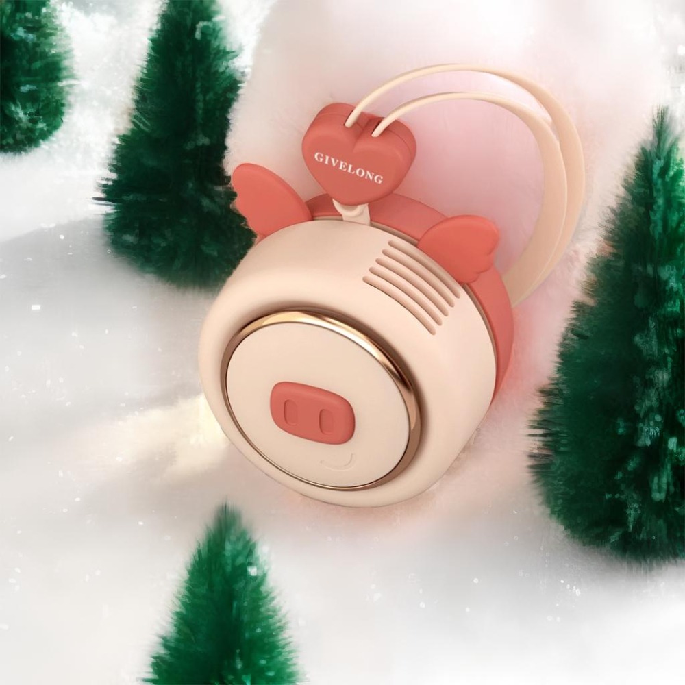 【現貨24H出】熊熊造型掛繩風扇 萌趣小熊無葉風扇 可愛風扇 小朋友風看 隨身風扇 可愛時尚【多件另有優惠】｜換你來玩-細節圖3