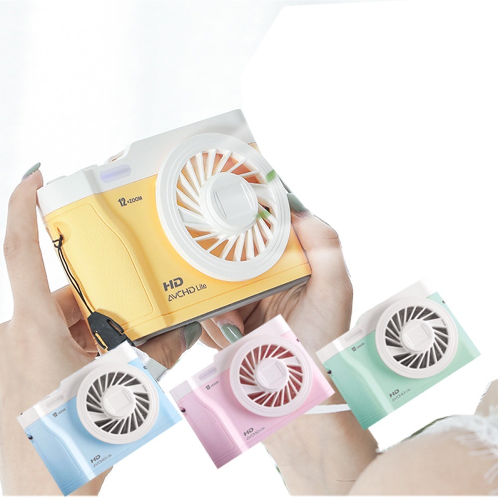 🎁現貨24H出貨 相機造型風扇 隨身風扇 桌面風扇 掛頸風扇 馬可龍色系 任意穿搭無煩惱 【多件另有優惠】｜換你來玩-細節圖2