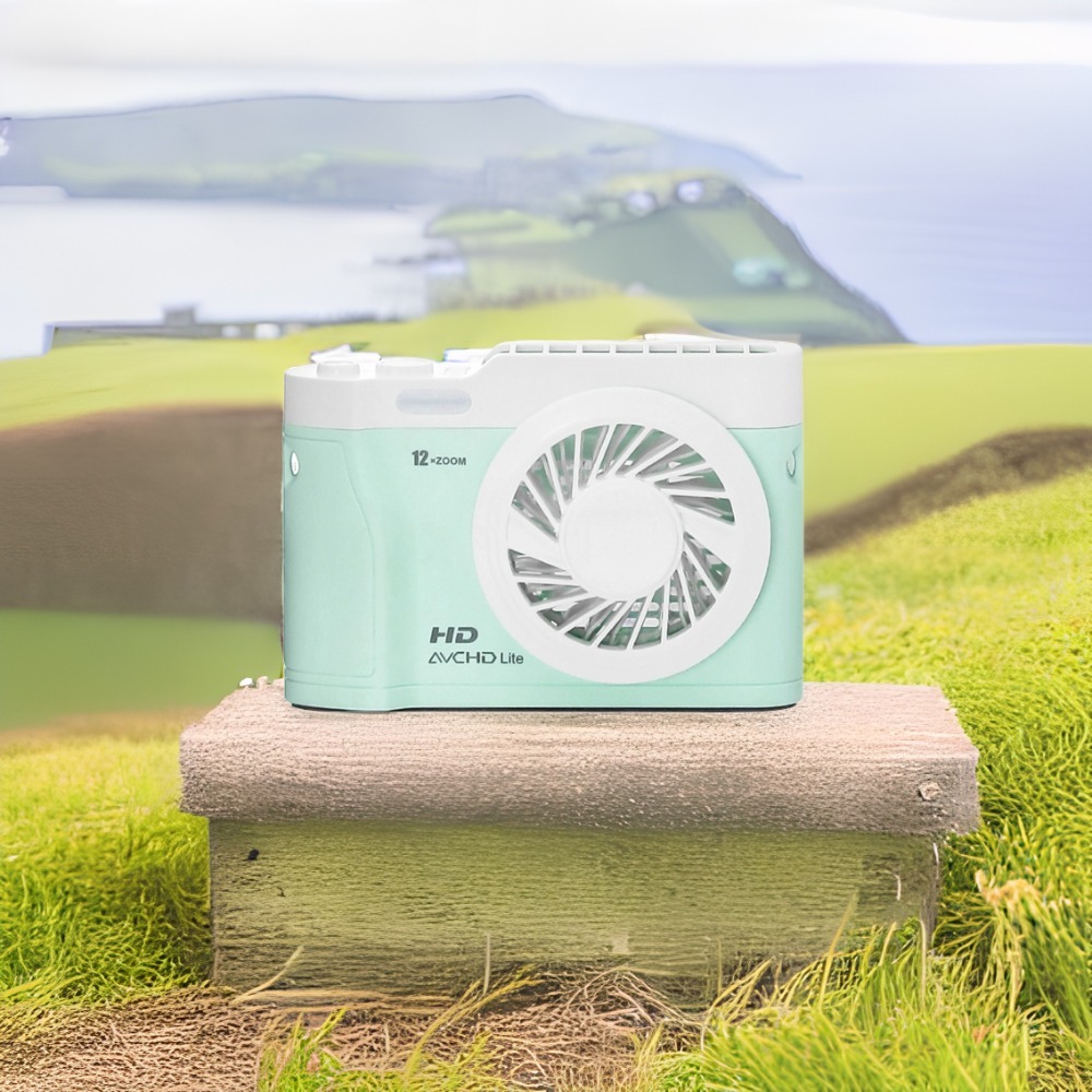 🎁現貨24H出貨 相機造型風扇 隨身風扇 桌面風扇 掛頸風扇 馬可龍色系 任意穿搭無煩惱 【多件另有優惠】｜換你來玩-細節圖11