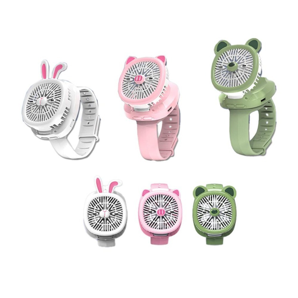🎁現貨24H出 【最新代】風扇手錶 迷你風扇 三段風速 USB充電 可愛造型 輕巧隨身風扇  【多件另有優惠】｜換你來玩-細節圖2