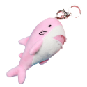 【粉色】雙扣件-大鯊魚鑰匙圈