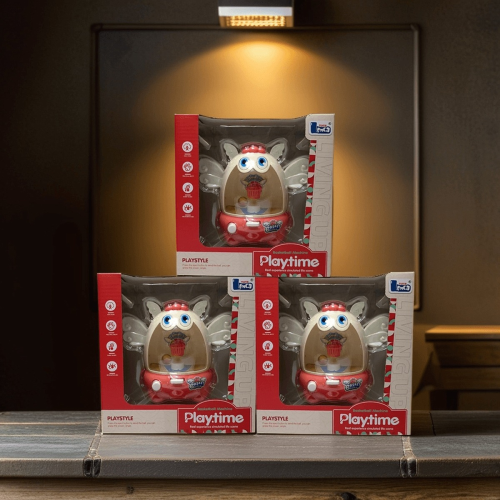 🎁現貨24H出 可愛天使寶寶籃球架 桌面手指藍球比賽遊戲機 迷你跳球 兒童桌遊 精緻禮盒送禮 ｜換你來玩-細節圖8