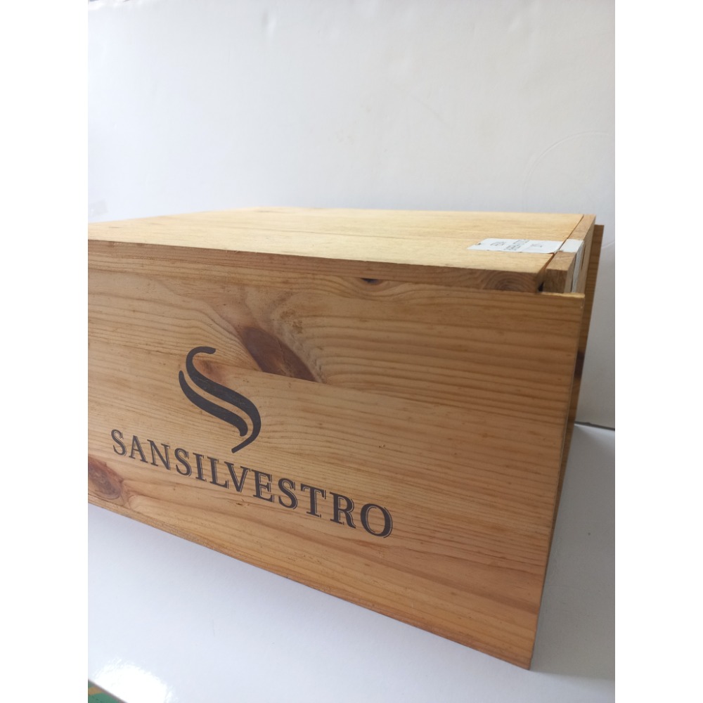 紅酒木頭箱 收納箱 二手-細節圖2