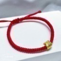 玉群銀樓💍9999純黃金可愛元福袋彩帶編繩手鍊-規格圖8