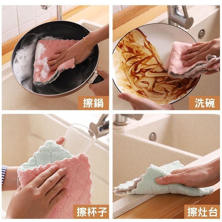 加大雙層珊瑚絨抹布【美日多多】超吸水抹布  吸水性強 不掉毛 加大加厚抹布 不挑色-細節圖3