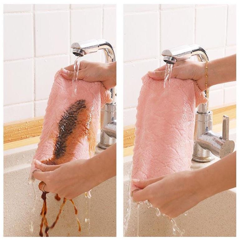 加大雙層珊瑚絨抹布【美日多多】超吸水抹布  吸水性強 不掉毛 加大加厚抹布 不挑色-細節圖5