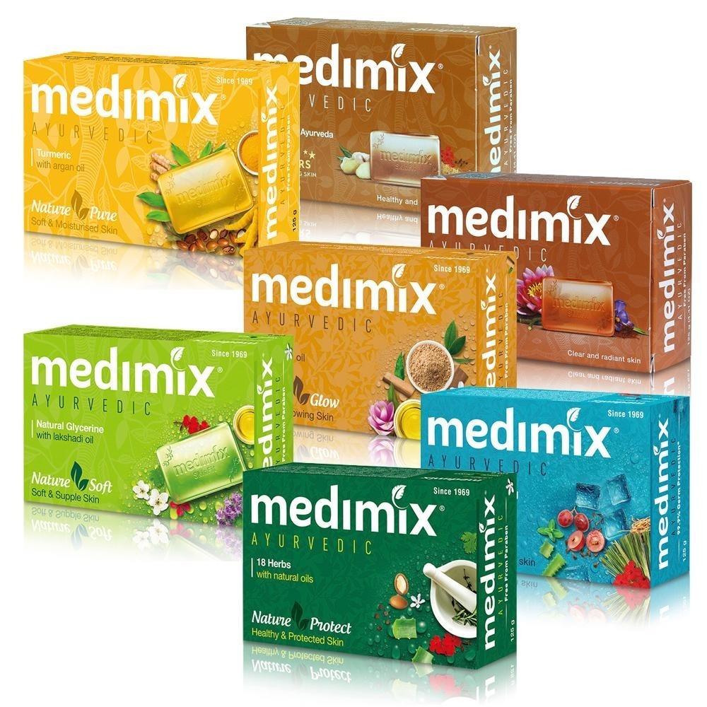 MEDIMIX 印度香皂/印度綠寶石皇室藥草浴美肌皂125g【美日多多】印度皂 岩蘭草 薑黃 藏紅花 藍寶石沁涼-細節圖3