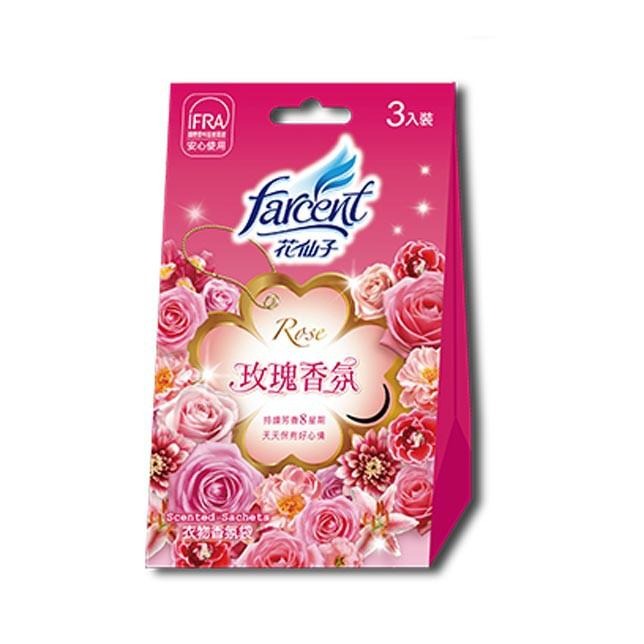 花仙子 衣物香氛袋 -玫瑰香氛 10g*3袋/盒【美日多多】-細節圖3