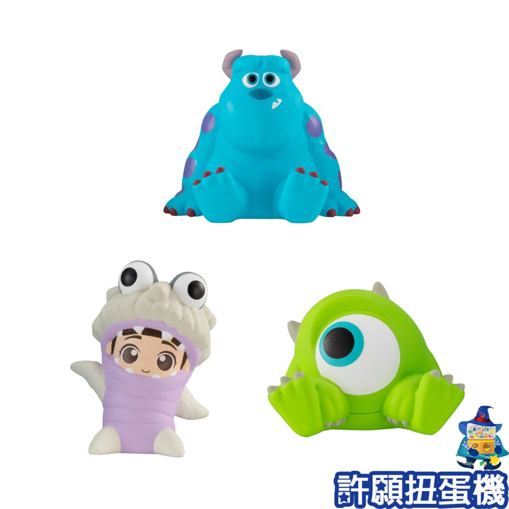 【許願扭蛋機】『現貨』 怪獸電力公司 捏捏隊 全3種 扭蛋 轉蛋 BANDAI 捏捏 軟軟 毛怪-細節圖2