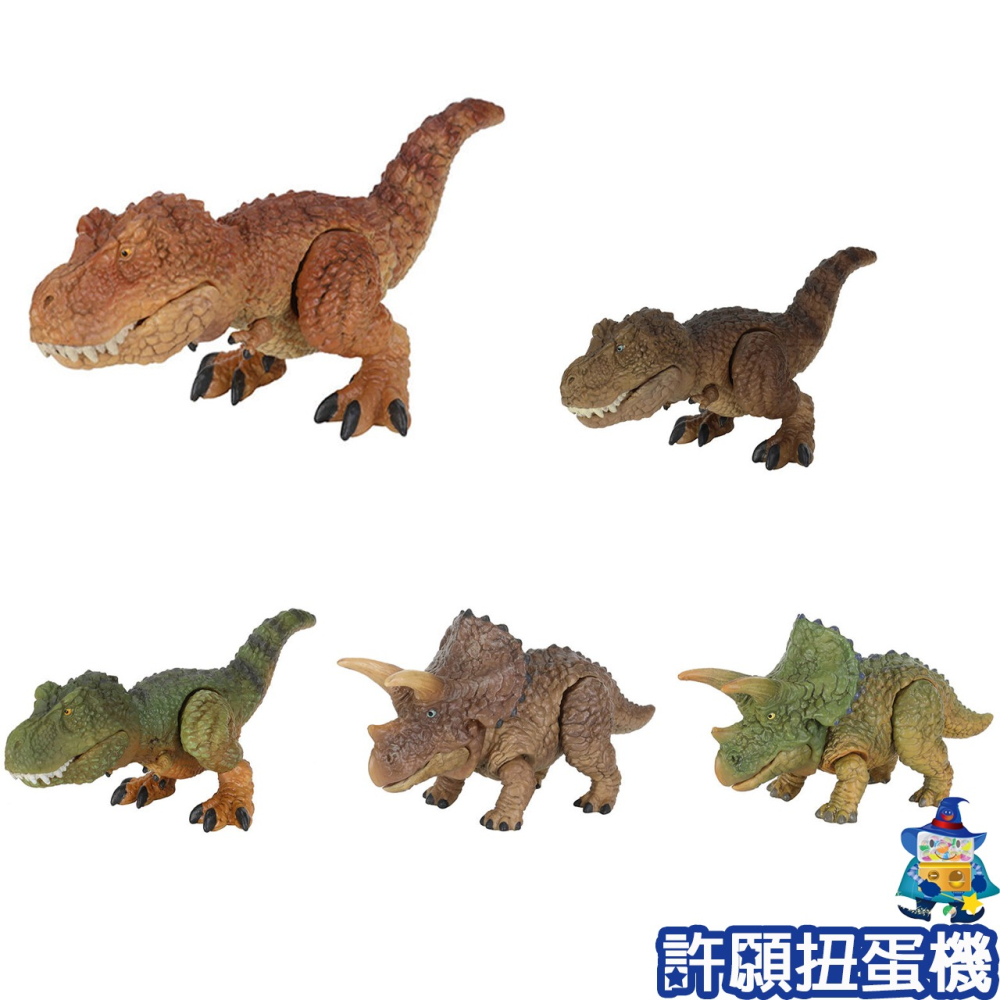 【許願扭蛋機】『現貨』 生物大圖鑑 恐龍 全5種 扭蛋 轉蛋 BANDAI 模型 公仔-細節圖2