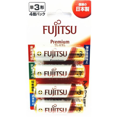 四驅車-(四驅車官方賽事指定用電池)Fujitsu 富士通FDK 3號 乾電池 不可充電 4入