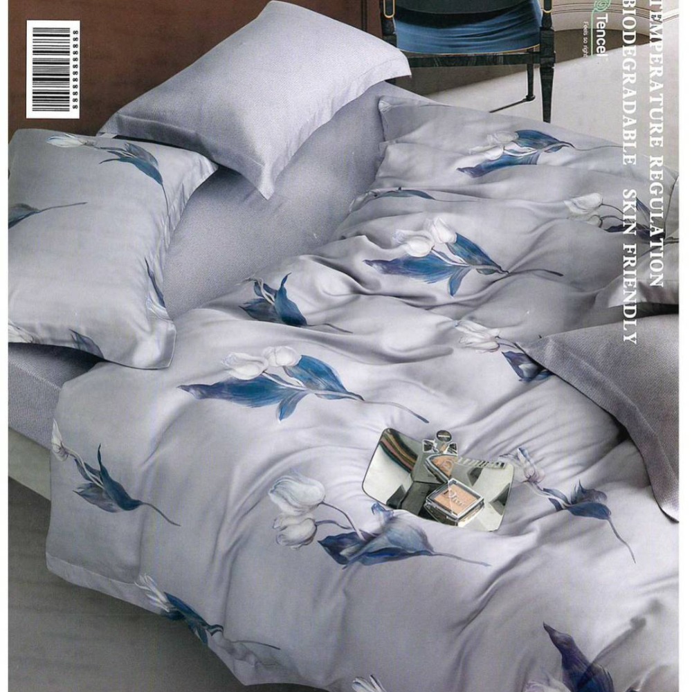 頂級60支 100%萊賽爾天絲 雙人5x6.2鋪棉兩用被床包四件组【嫁妝寢具專賣店】另有加大 內速加高35公分-細節圖4