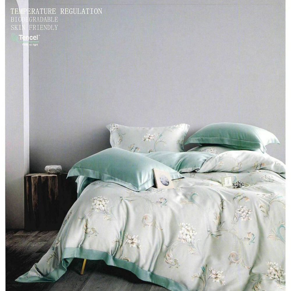 頂級60支 100%萊賽爾天絲 雙人5x6.2鋪棉兩用被床包四件组【嫁妝寢具專賣店】另有加大 內速加高35公分-細節圖5