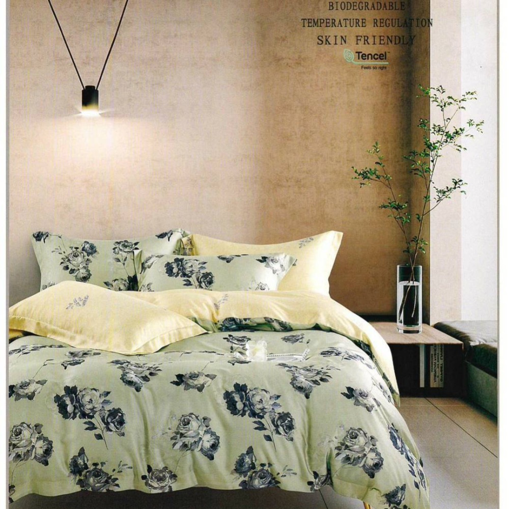 頂級60支 100%萊賽爾天絲 雙人5x6.2鋪棉兩用被床包四件组【嫁妝寢具專賣店】另有加大 內速加高35公分-細節圖7