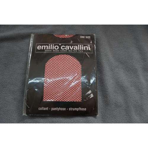 義大利知名設計師 同名品牌 EMILIO CAVALLINI 網襪 絲襪 ONE SIZE 義大利製造