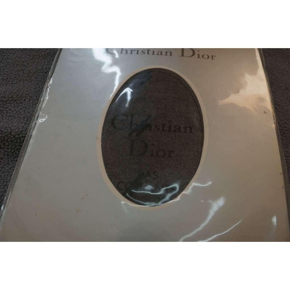 法國知名品牌 christian dior 雙線圖紋 double dash design 黑色絲襪 one size-細節圖2