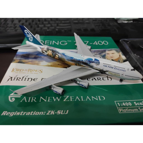 1:400 紐西蘭航空 AIR NEW ZEALAND 747-400 魔戒彩繪機 PHOENIX 製作 少見 絕版