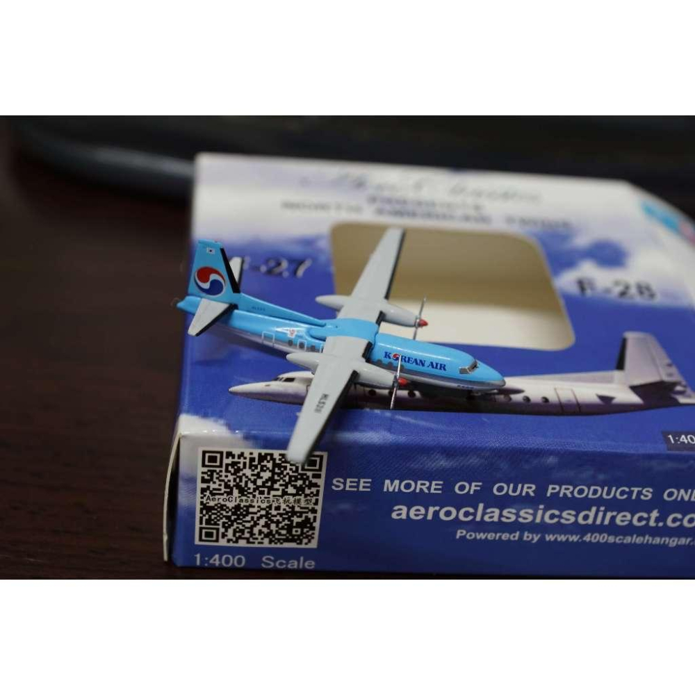 1:400 大韓航空 KOREAN AIR FOKKER F-27 AERO CLASSICS製作 非常少見-細節圖2