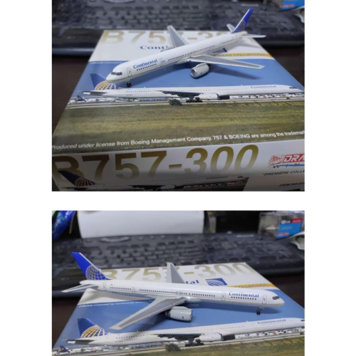 1:400 美國大陸航空 CONTINENTAL AIRLINES 757-300 DRAGON製作 金屬飛機模型