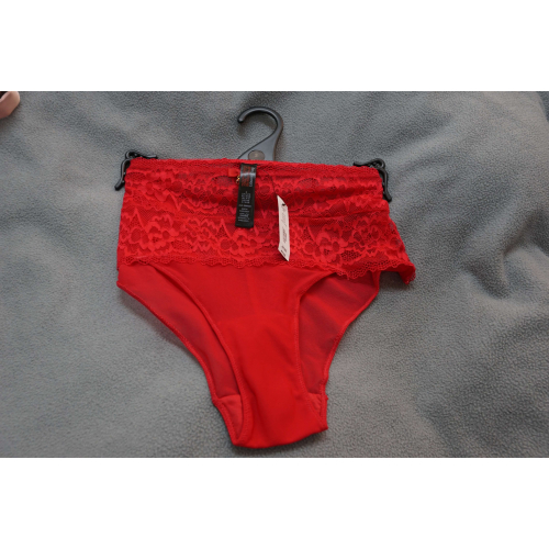 英國知名品牌 ANN SUMMERS SEXY LACE 2 紅色 高腰丁字褲 SIZE S(亞洲的M號)