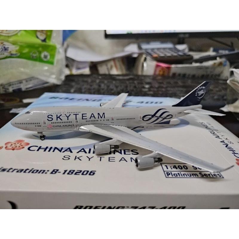 1:400 中華航空 China Airlines 747-400 B-18206 SkyTeam 彩繪 Phoenix-細節圖2