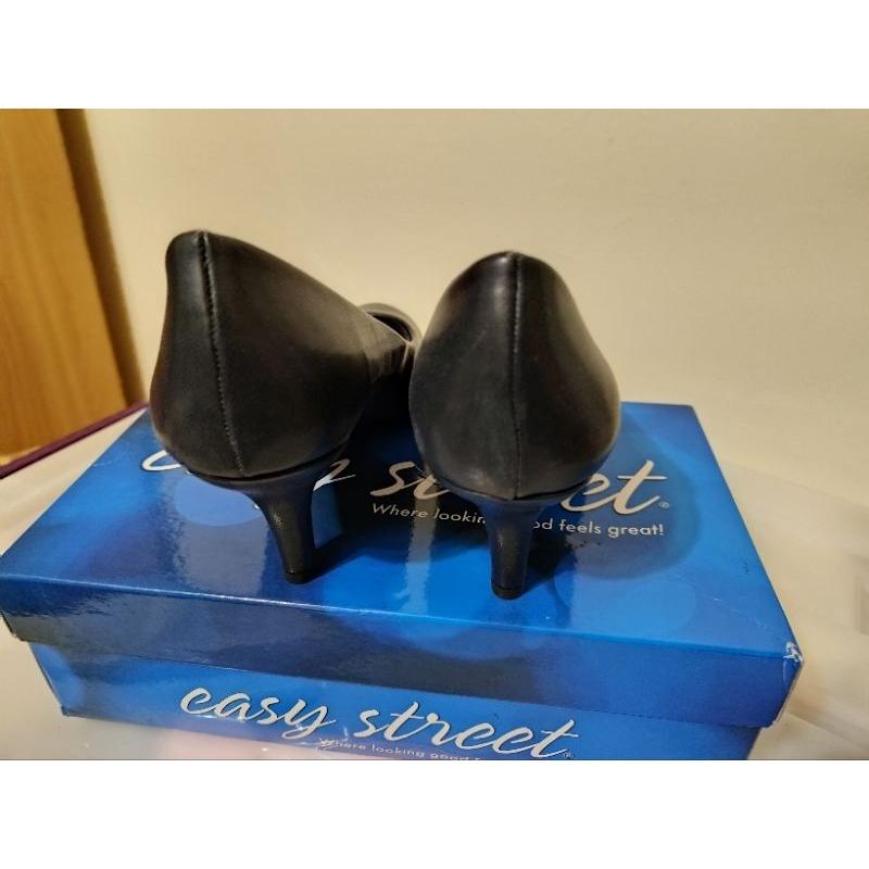 美國新興流行品牌 Easy Street 大尺碼 空姐鞋 高跟鞋  粗跟 跟高7.6公分 US 10 EU42號-細節圖2