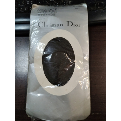 奧地利 Christian Dior Black 黑色 絲襪 Size Tall (XL)