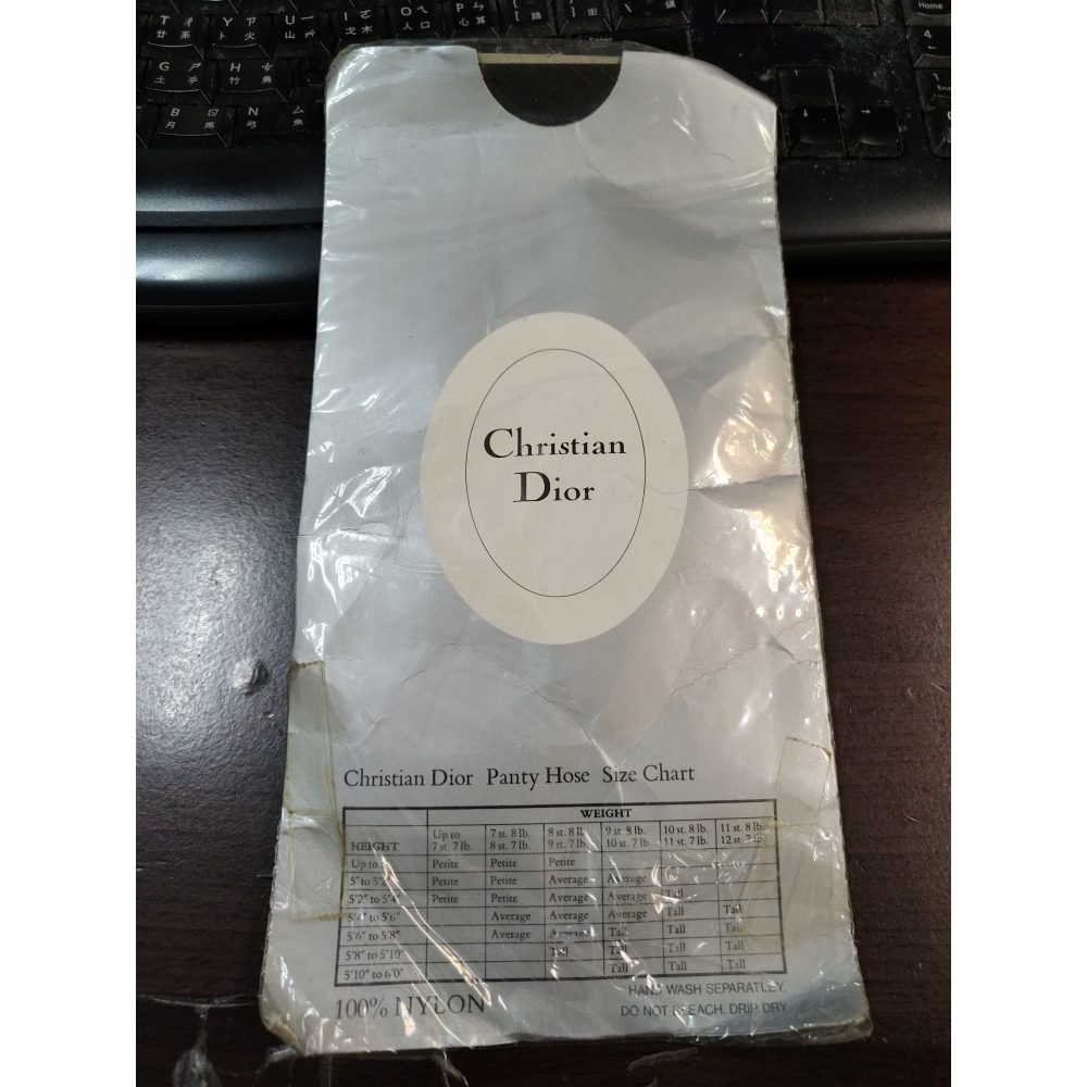 奧地利 Christian Dior  Black 黑色 絲襪 Size Tall (XL)-細節圖2