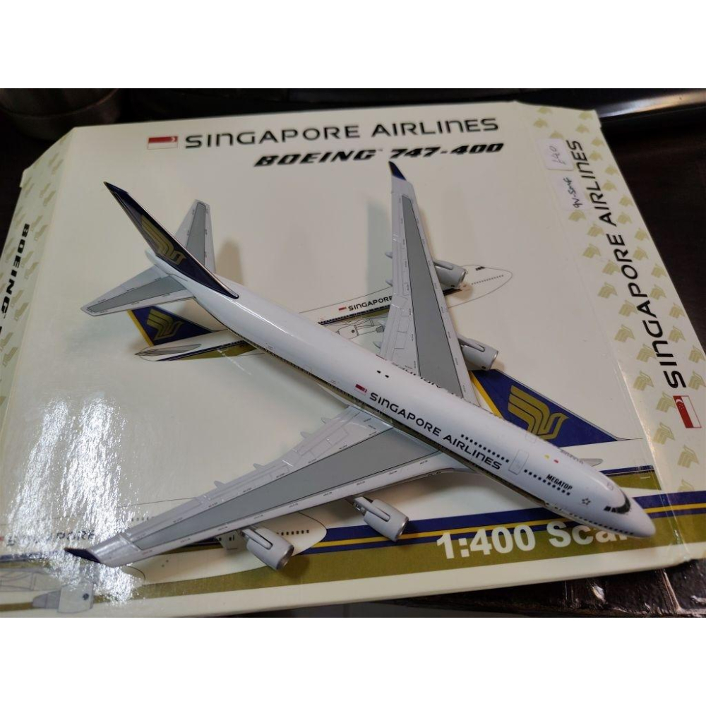 1:400 新加坡航空 Singapore 747-400 megatop 9V-SMF GEMINI JET製作-細節圖4